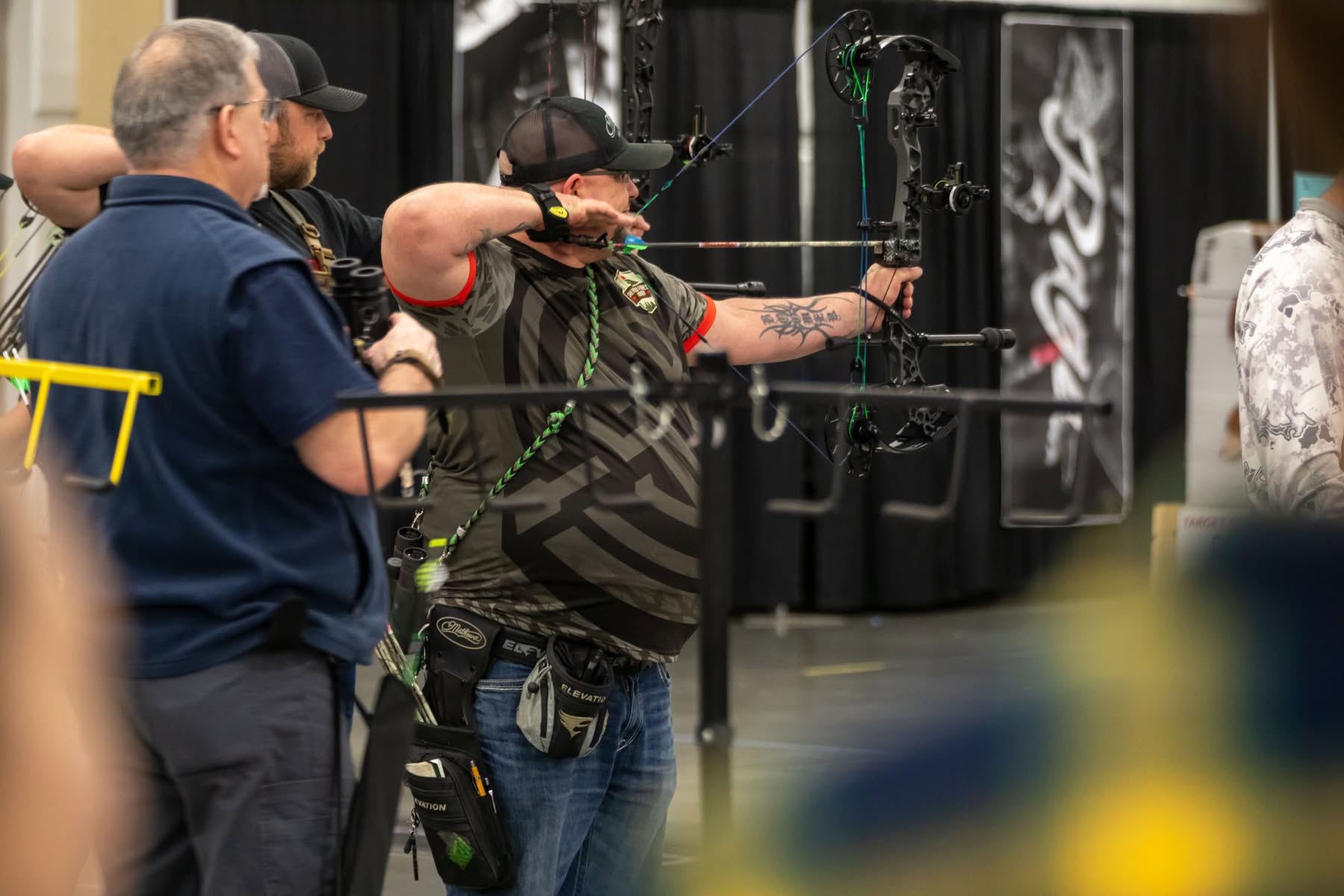 Archer focusing on precision at the range